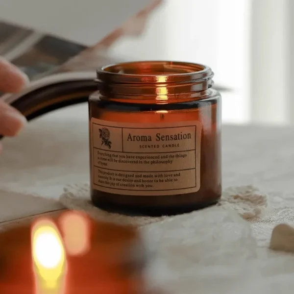 80 ml Jar Tea Cup Portable Scented Candle Smokeless Romantic Scented Candle for Date - Image 3