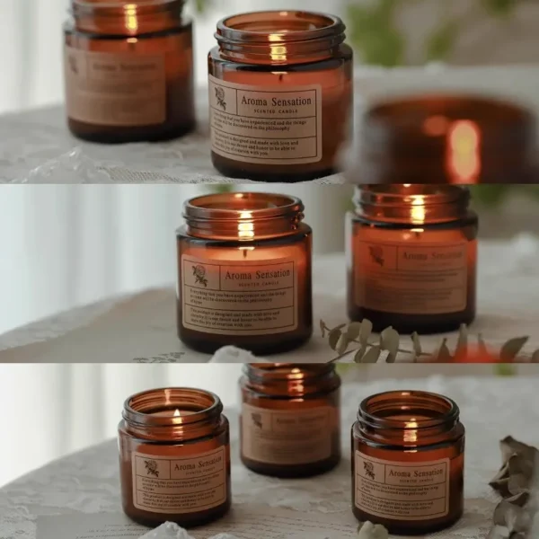 80 ml Jar Tea Cup Portable Scented Candle Smokeless Romantic Scented Candle for Date - Image 2
