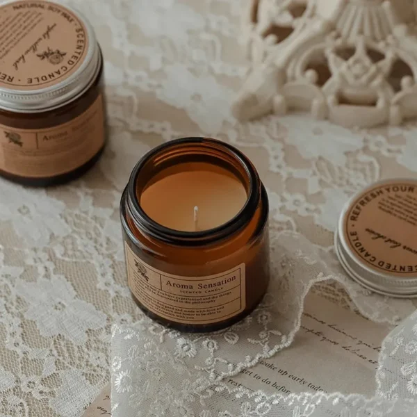 80 ml Jar Tea Cup Portable Scented Candle Smokeless Romantic Scented Candle for Date - Image 4
