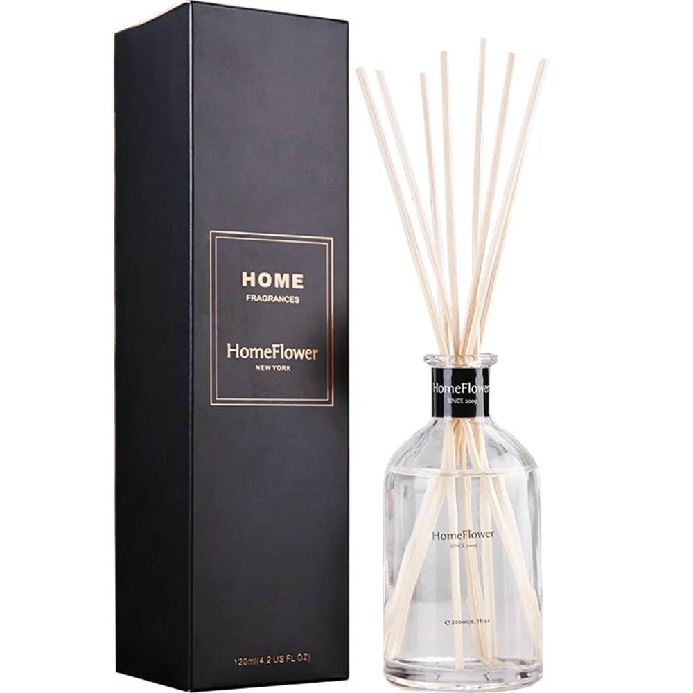 200ml Aroma Fragrance Glass Oil Diffuser with Sticks Fressia